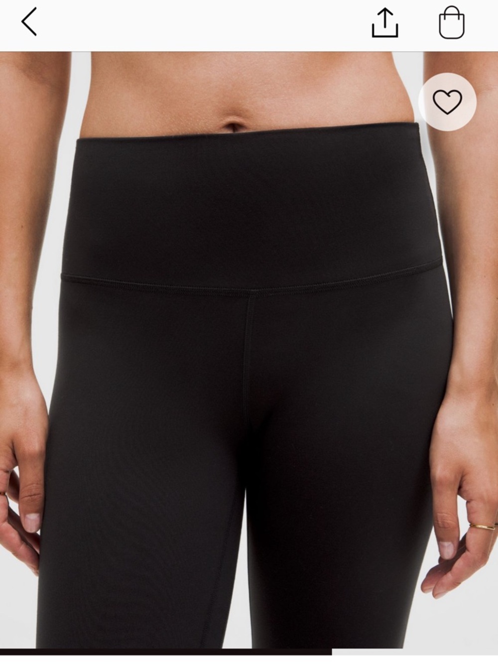 Rare Lululemon “Aloha” Black Align High-Rise Leggings 25” - Picture 4 of 6